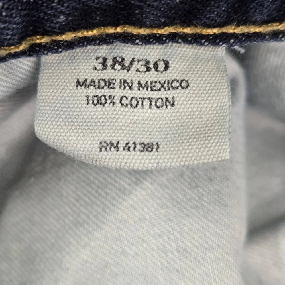 Polo Ralph Lauren Men Jeans 38X30 Blue Whisker Hampton Relaxed‎ Grunge 27